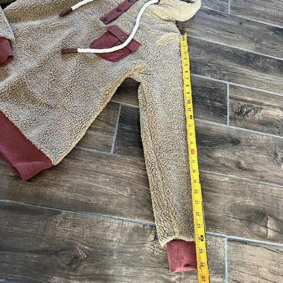 Wanakome Fay Sherpa Pullover Cocoa Size small - Picture 4 of 6